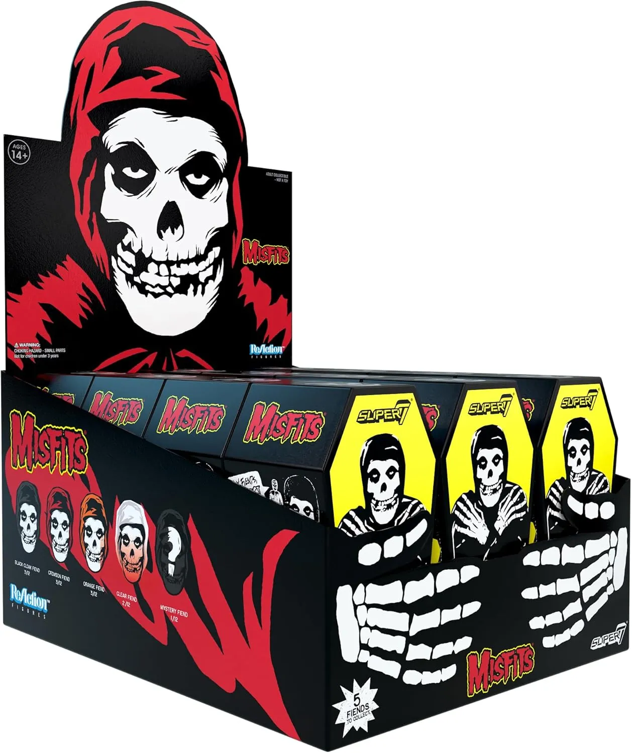 Pack) 3.75" attract predecessor heritage Misfits Action Figures Classic Music Collectibles and Retro Toys Super7 Misfits Blind Box Flat - (12 