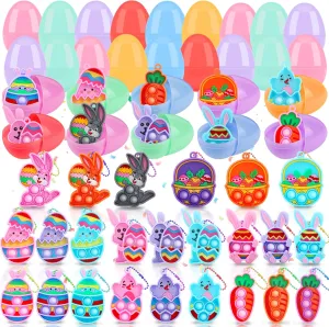 Pack Easter Eggs Filled with Toys$Easter Party Favors for Kids$Easter Classroom Prizes bladder harbor just rescue Prefilled Easter Eggs with Pop Toys$24 