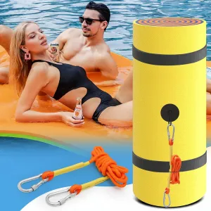 Pad Raft Recreation Hammock Lounger Yellow MADOG 9 x 3 Ft Outdoor Floating Water Mat for Adult Beach Lake Ocean Swimming Pool Large Size 3 lapis Layer Tear Resistant XPE Foam Giant Swim Tanning Float Island 