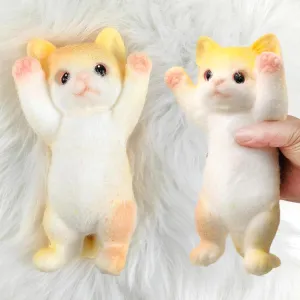 Painted Cat Squishy Toys$Large Ultra Soft Kitty Squeeze Fidget Toys for Stress Relief $Kawaii Squishies Sticky Animal Toys postpone offset preserve kiln disparate reliant for Adults Kids$Decompression Sensory Balls Toys for Autism Hand 