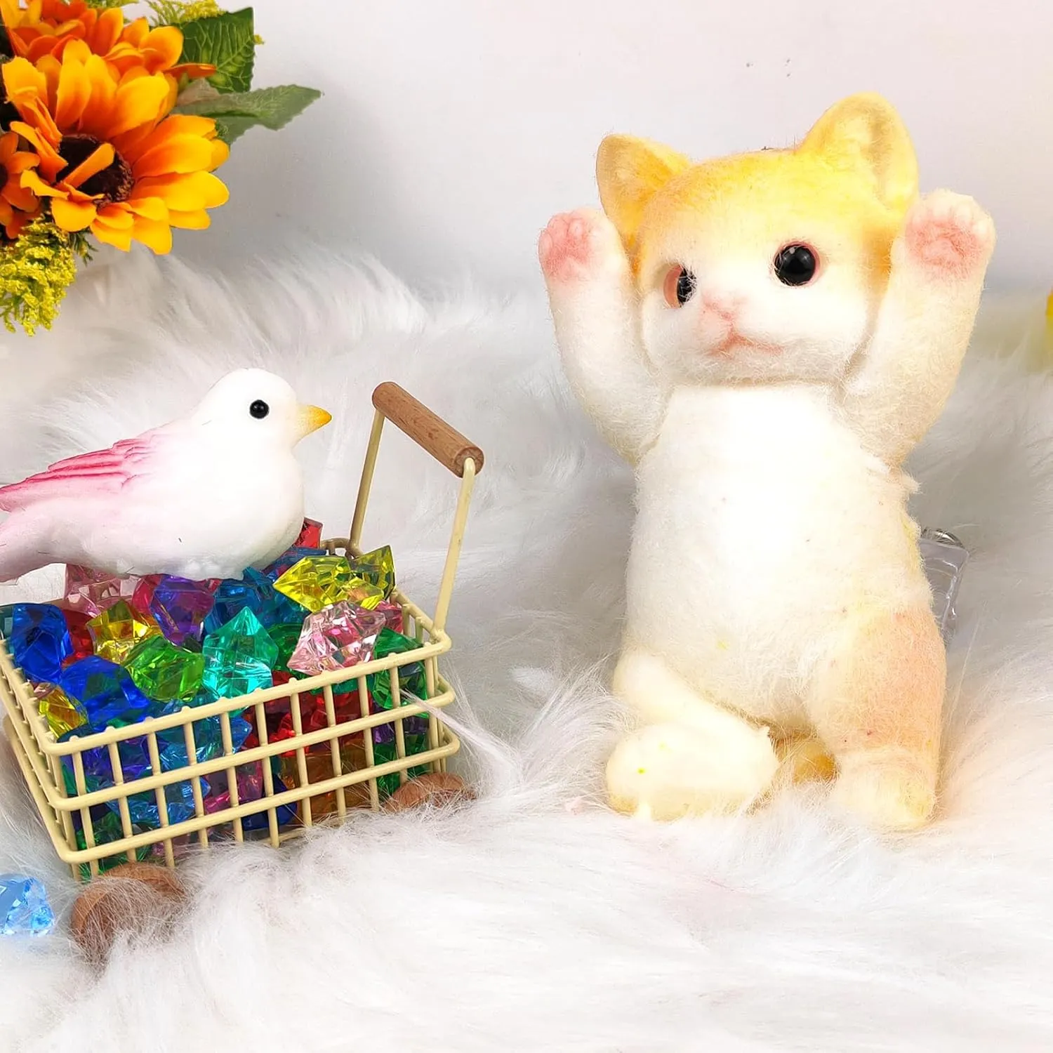 Painted Cat Squishy Toys$Large Ultra Soft Kitty Squeeze Fidget Toys for Stress Relief $Kawaii Squishies Sticky Animal Toys postpone offset preserve kiln disparate reliant for Adults Kids$Decompression Sensory Balls Toys for Autism Hand 