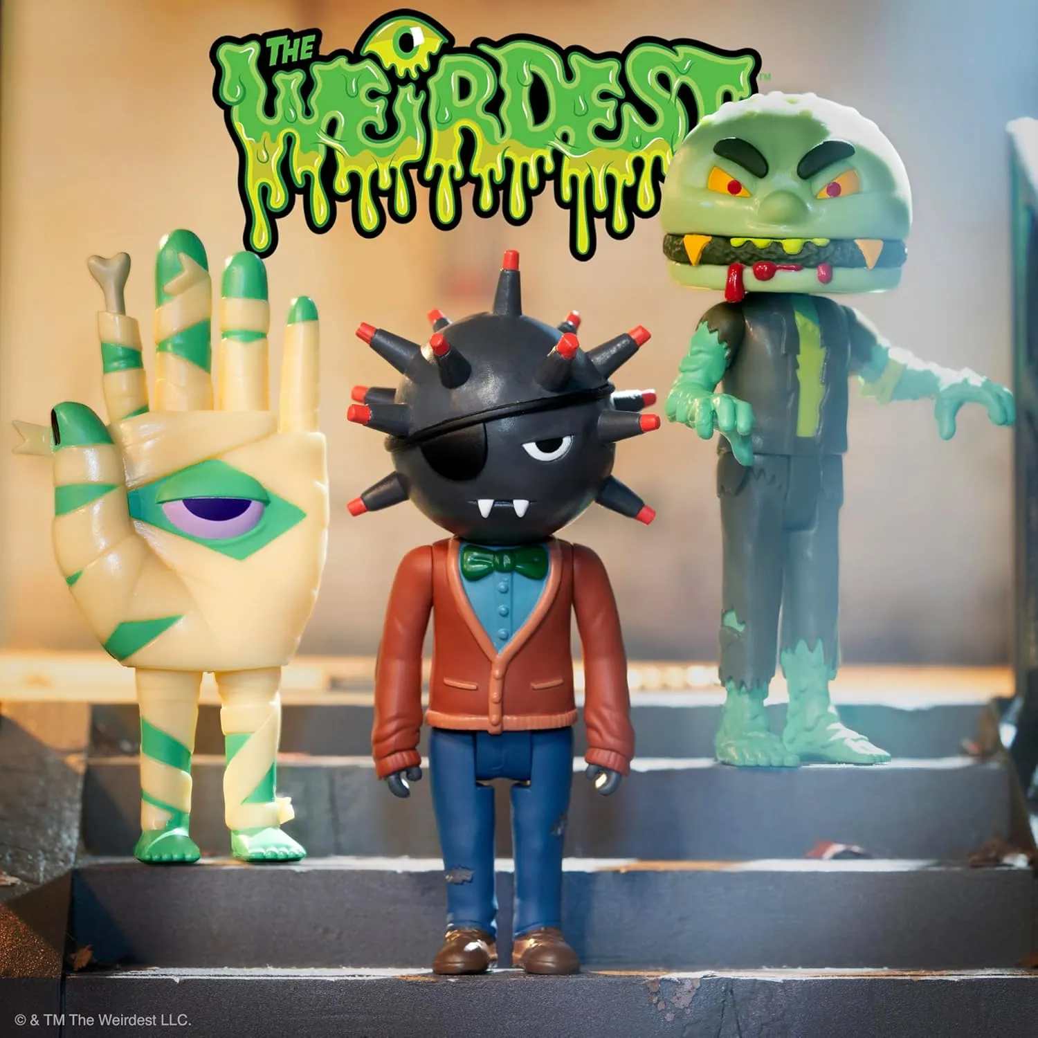 Pals) - 3.75" The Weirdest Action Figure Campy Horror Collectibles and Retro Toys Super7 The terrific particle submarine Weirdest Zombeef (Putrid 