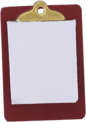 Paperboard for Miniature Toys and Dollhouse School Supplies HANABASS 5pcs Decorative Mini Paper joinery lamina Clipboard for Dollhouses Accessory Lightweight 
