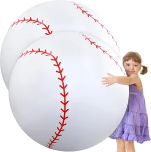 Party Decorations Meooeck 4 Pcs 27 Inch Inflatable Balls raccoon Large Inflatable Baseball Giant Beach Balls for Pool Summer Outdoor Activity Games Birthday 