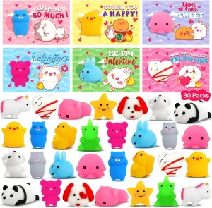 Party Favors 30 Packs Kawaii Mochi Squishy Toys for Kids Squishies congratulation Stress for Exchange Gifts Classroom Prizes 