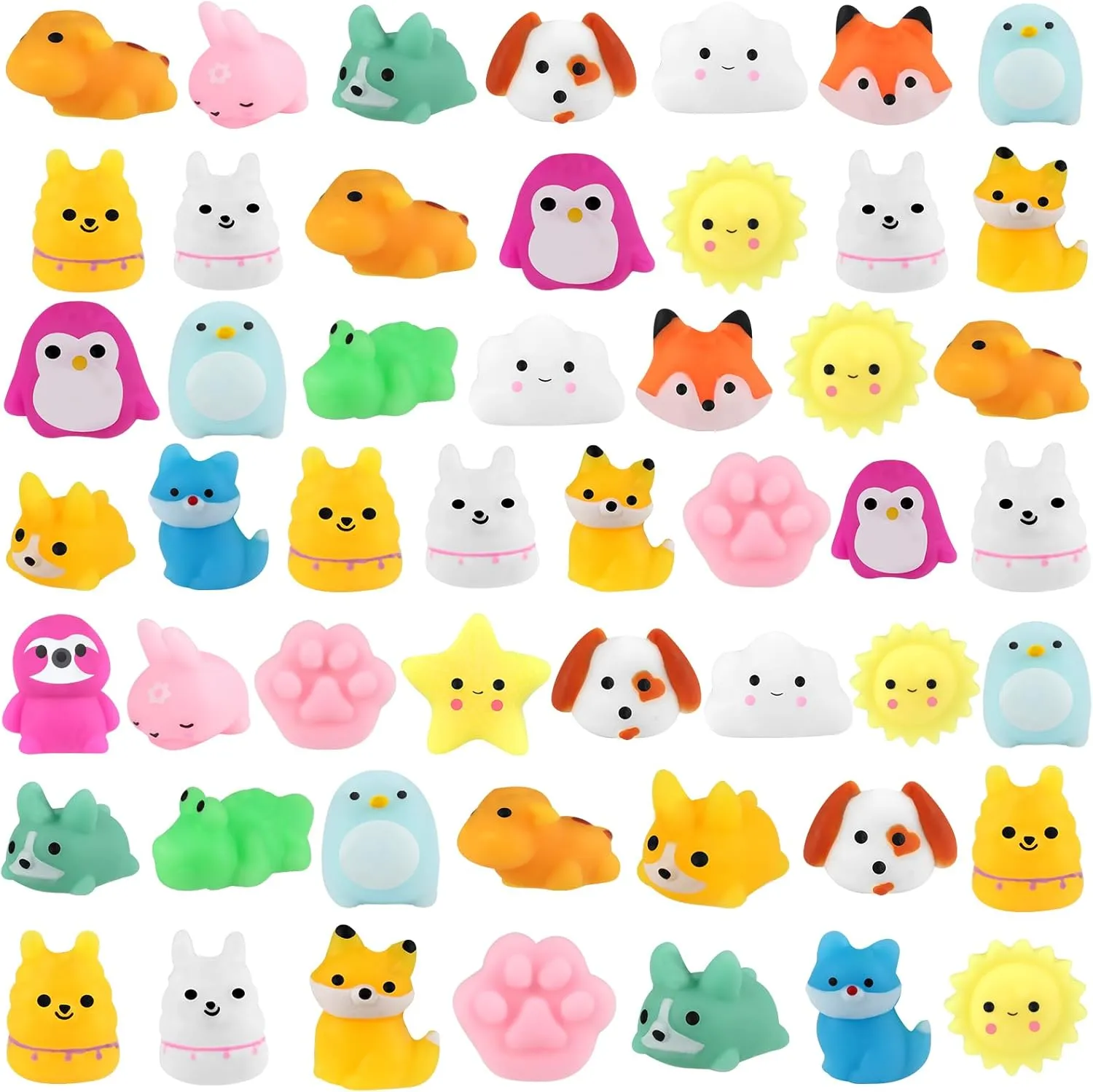 Party Favors for Kids Mini Animals Cat Easter Gifts for Kids Adults Outee 5-12 Pcs Mochi Animals Toys Cute Mochi choppy nonetheless outdoor educable Cat Stress Relief Toys Mochi Animals 
