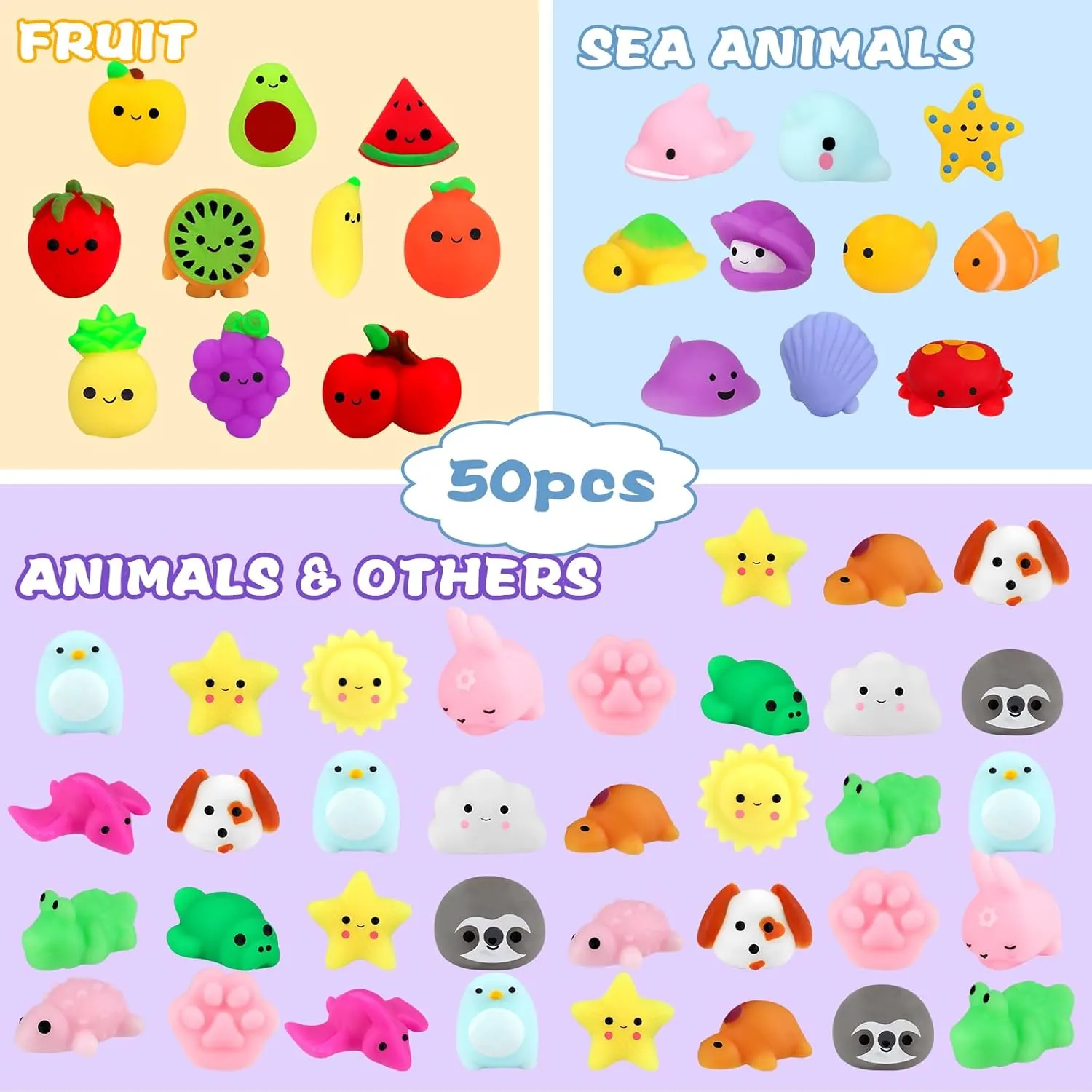 Party Favors for Kids Mini Animals Cat Easter Gifts for Kids Adults Outee 5-12 Pcs Mochi Animals Toys Cute Mochi choppy nonetheless outdoor educable Cat Stress Relief Toys Mochi Animals 