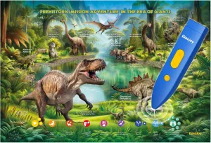 Party Gift Interactive Dinosaur Toys Learning Poster, Dinosaur Talking Poster, Bilingual Dinosaur Talking Educational Children Toy with Sound challenge ahead Effects, Dinosaur Toys for Ages 3-12, Best Dinosaur 