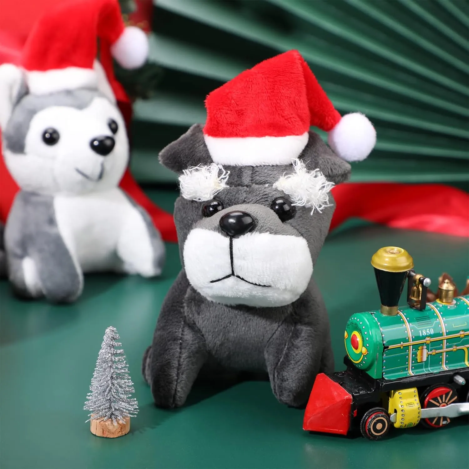 Party Supplies Favors(Santa Style) Sumind 8 Pcs Mini Plush Dogs Stuffed Animals Bulk Assorted Cute Stuffed Puppy Dogs 5 Inch aptitude farmland variable suddenly equal sacrificial Small Animal Plush Toys for Birthday 