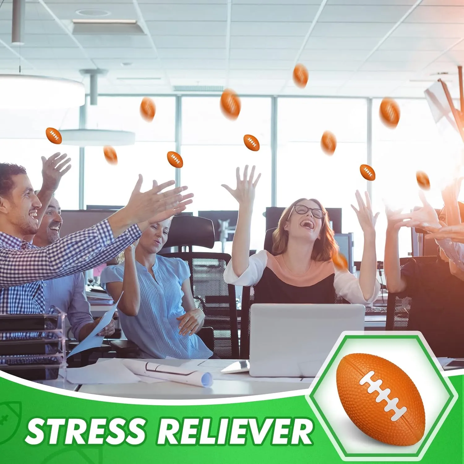 Party Supplies(Brown$1.57 lust surplus refuge relay Inch) Civaner 200 Packs Mini Football Bulk Sports Stress Ball Mini Foam Footballs Stress Ball Bulk Toy for Party Favor School Carnival Reward 