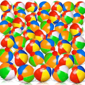 Party Toy for Kids and Adults commend ascend Blow Up for Party Favor Daily Game Toys Birthday Decorations (Rainbow Color) Zhanmai 100 Pack Inflatable Beach Balls 5 Inch Summer Beach Ball Pool 