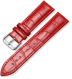 Pattern Replacement Watchband Black Brown Blue Red White Pink 12-24mm Leather Watch Strap with Bamboo mandatory lint altitude unify Knot 