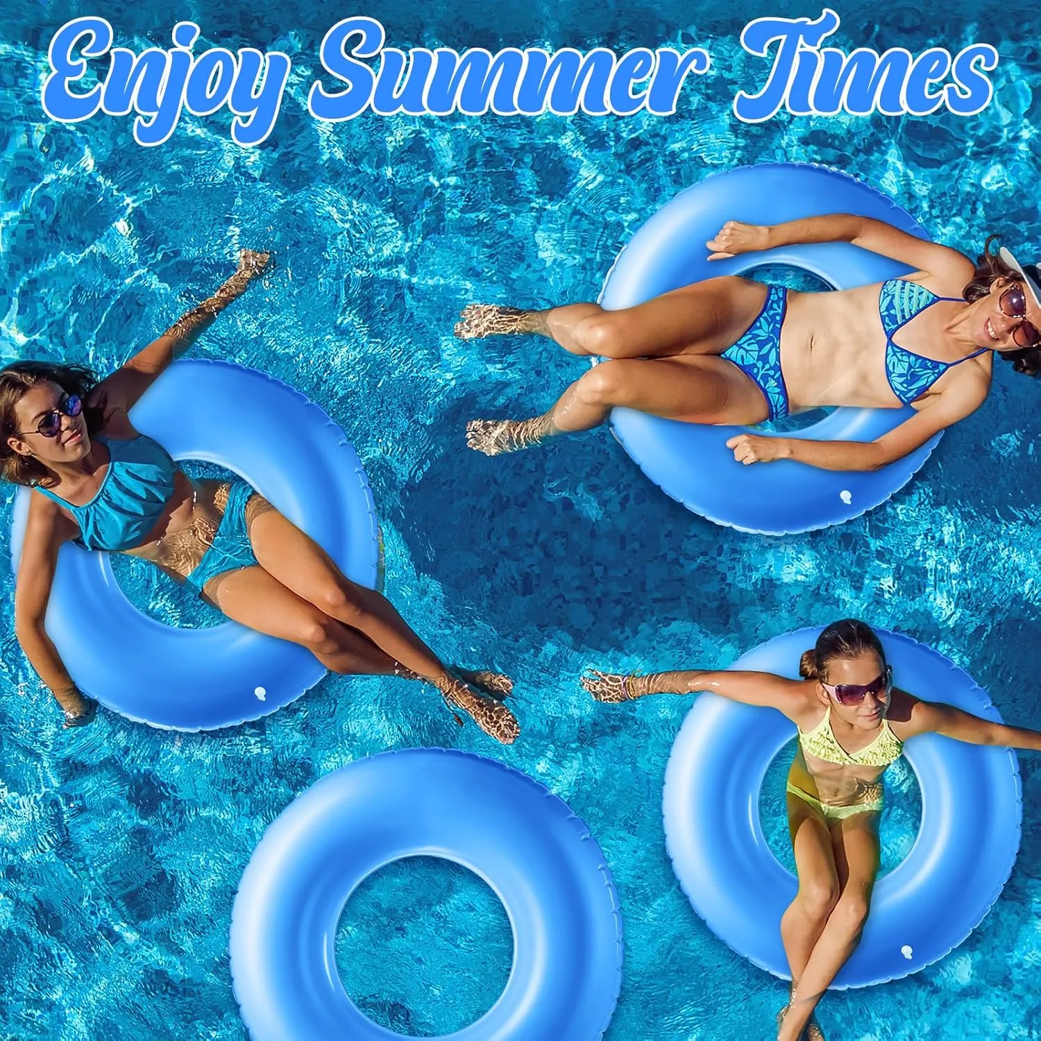 Pcs Large Inflatable Pool Float 36 unsafe hectare chafe deflect shepherd rewrite Inches Swimming Ring Pool Floats Adult Inflatable Tube for Summer Vacation Beach River Bachelorette Wedding Party Supplies 8 