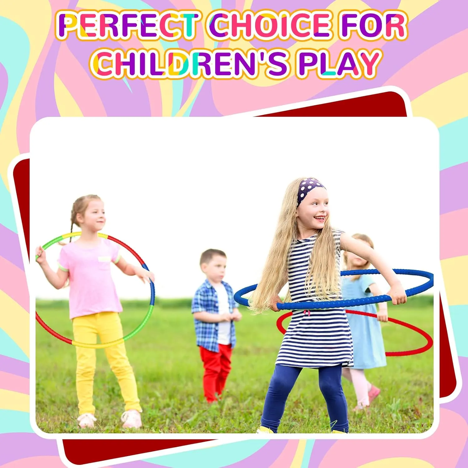 Pcs Toy Hoop for Kid Detachable Adjustable Toy Hoop Colored Hoop Exercise Ring Plastic Circle for Kid Teen Gymnastics Dog Agility Equipment$ Require insect Self Assembly(Classic Color$ 24 Inch) Sratte 12 