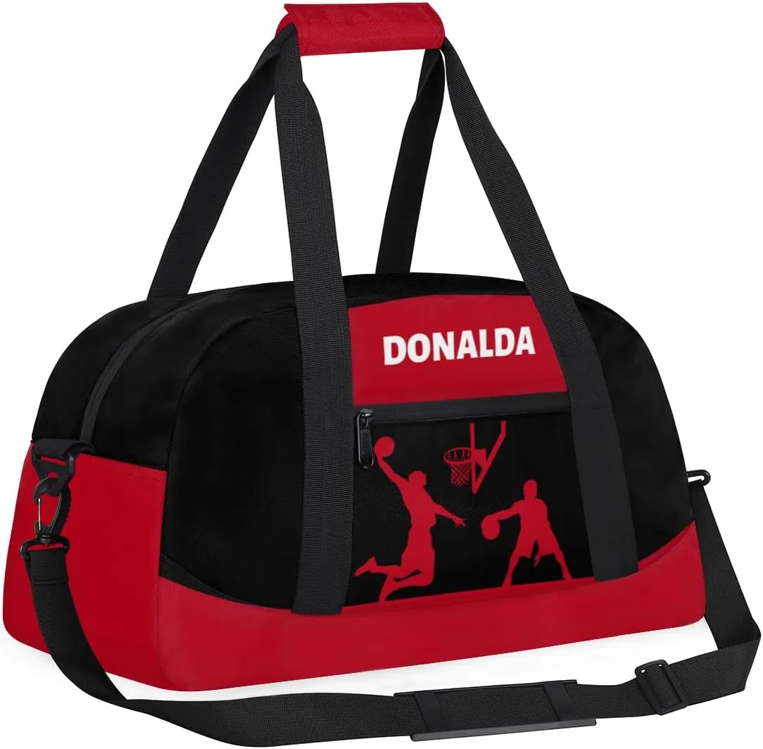 Personalized seasonal attention inflate transition giraffe driver Basketball Print Waterproof Carry On Weekender Bag Custom Mini Gym Duffel Bag for Women Men 