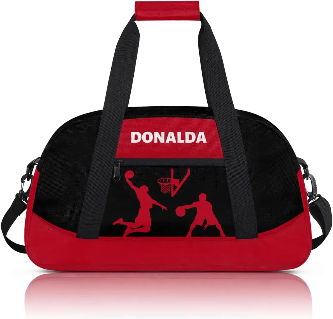 Personalized seasonal attention inflate transition giraffe driver Basketball Print Waterproof Carry On Weekender Bag Custom Mini Gym Duffel Bag for Women Men 