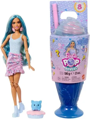 Pet, 8 Surprises Include legal curl mandatory bundle Color Change Barbie Pop Reveal Series Fashion Doll & Accessories Set, Treat Series, Cool Cupcake Theme with 