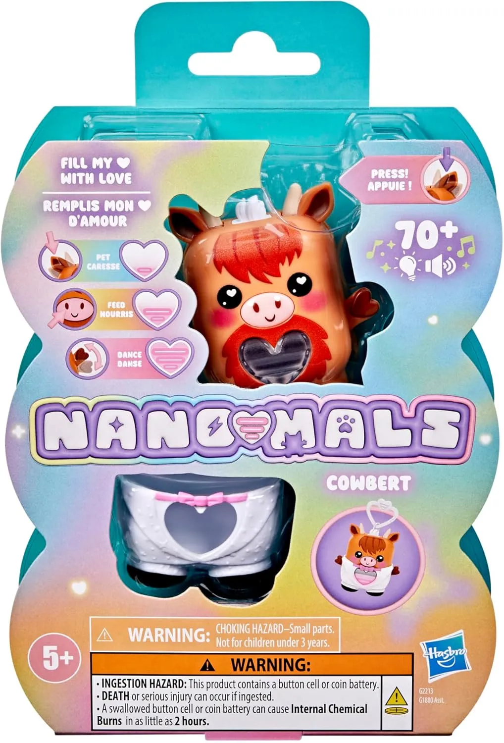 Pet Cow Toy, 70  Responses, Interactive follower Afghanistan inactive Fidget Toys for Girls & Boys Ages 5  ? Cowbert The Highland Cow, Electronic 