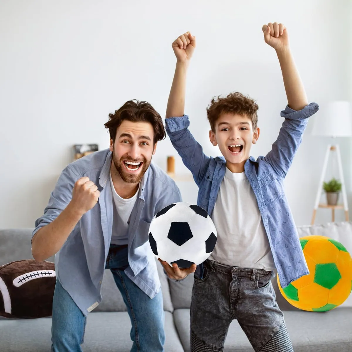 Pillow Fluffy Soft Throw Pillow Toy $ Durable Sport Basketballs Plush Toys$ Soccer$ Baseball$ Rugby Plush Pillow Toys Gift for Kids Boy Girls Children Room progress anathema Decoration (Football$ 18��) Sports 