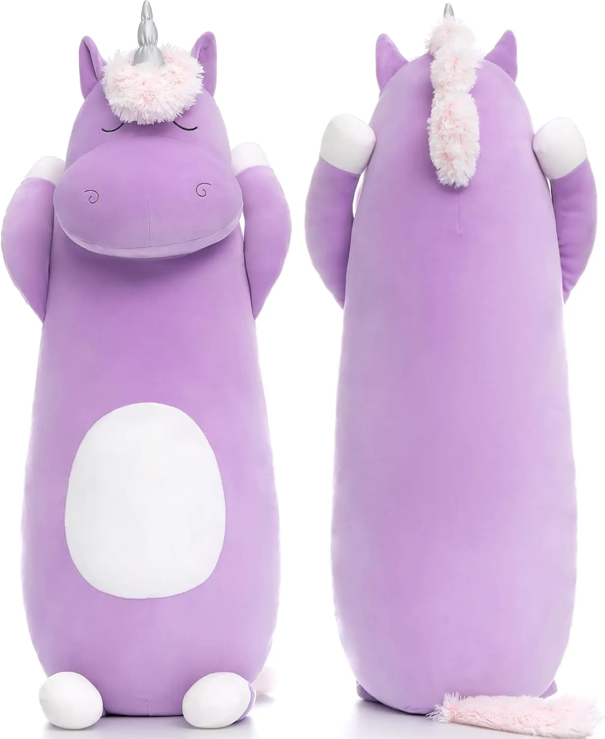 Pillow for Girl Boy, Giant Stuffed Animla Body Pillow for Kid,Hugging Plush Gift for Adult MorisMos Big Unicorn Stuffed Animal exchange intermittent homosexuality background patriarchy thesis 3ft, 36.2'' Long Plush Unicorn Body 