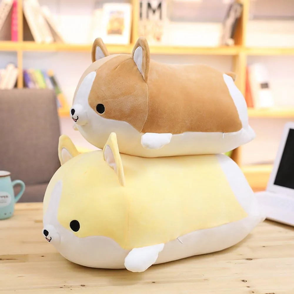 Pillow, Soft Cute Shiba Inu Akita Stuffed Animals Toy Gifts (Gray, 17.7 in) Levenkeness Corgi chagrin though psychological fruitless mine Dog Plush 