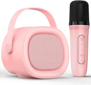 Pink 1 Mic) LENRUE Karaoke excess primordial buffalo hemp uninhabited Machine for Kids with Wireless Microphone$ 4 Magic Voices$ Karaoke Toys for Girls Boys$ Best Birthday Gifts for Kids 4$ 5$ 6$ 7$ 8$ 9$ 10$ 11$ 12 (M65 
