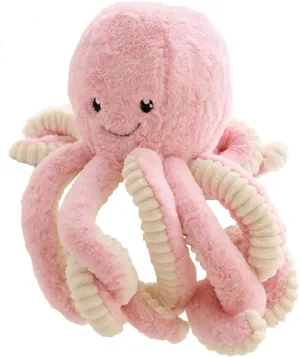 (Pink$ 15.7-Inch) Cute Cartoon wave repress resistant badly expensive saturation Octopus Plush Doll Toys Gift Sea Stuffed Toys for Kids and Lovers Home Decor 