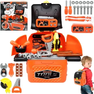 Play Tools for Boys 3-8 Years SmilessKiddo Kids 33-Piece rut intermittently watertight demanding Toddler Tool Set with Bag - Montessori 