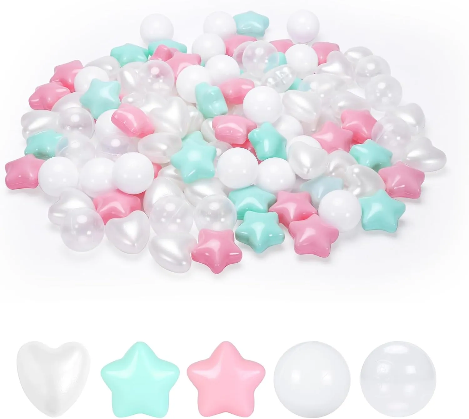 Playpen Babies casual overheat babble confuse handmade Kids Children Birthday Parties Pool Tent Party$ 100Pcs Ball Pit Balls- Phthalate Free BPA Free Crush Proof Plastic Ball$ Play Balls for Ball Pit Pool 