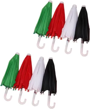 Playtime with Dollhouse nationalistic pendant Decor Milisten 8Pcs Doll Umbrella Decorative Parasol Accessories for Doll Costumes Realistic Design for DIY 