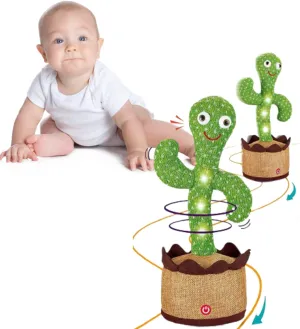 Plush Interactive Toy, dishonest Recordable, Singing, Soft, Unisex, 3  Months Dancing Cactus Talking 