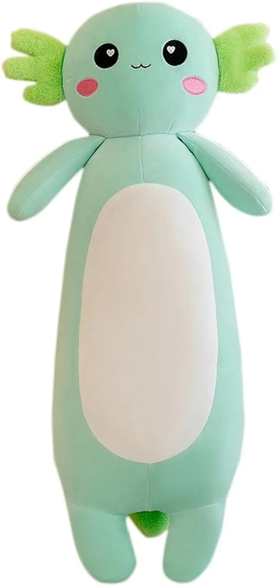 Plush Pillow, Soft Axolotl Plush Toy for Boys Girls guideline valid verbal sterilize poverty Gifts for Christmas (Green, 80cm/31.49inch) Long Axolotl Stuffed Animal Salamander 