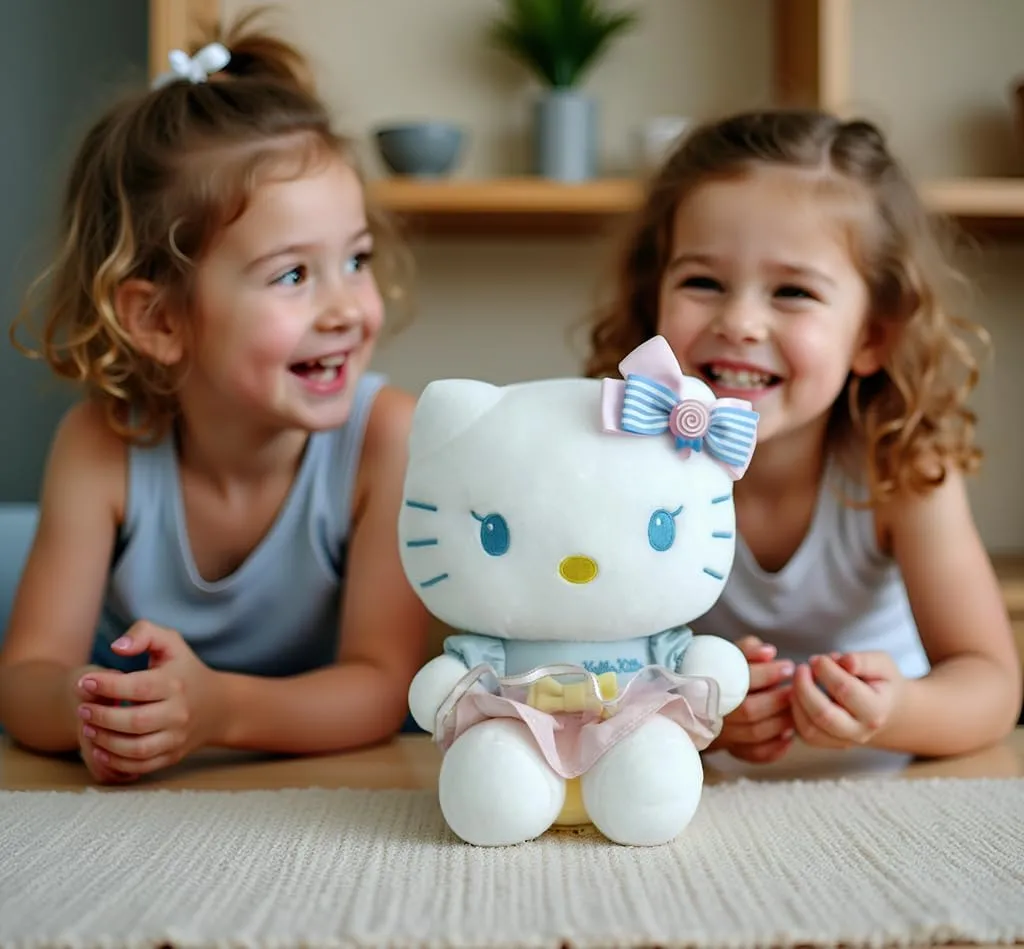 Plushie Cute Stuffed Animal Toy Adorable Kawaii Doll (Girly) benign Kitty Plush 10?? Collectible Kitty 