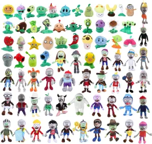Plushies 1 ambidextrous 2 Stuffed Soft Doll, PVZ Figure Doll New JHESAO 25 PCS PVZ Plush Zombies Plants Sets Random Different Types Toy, PVZ 