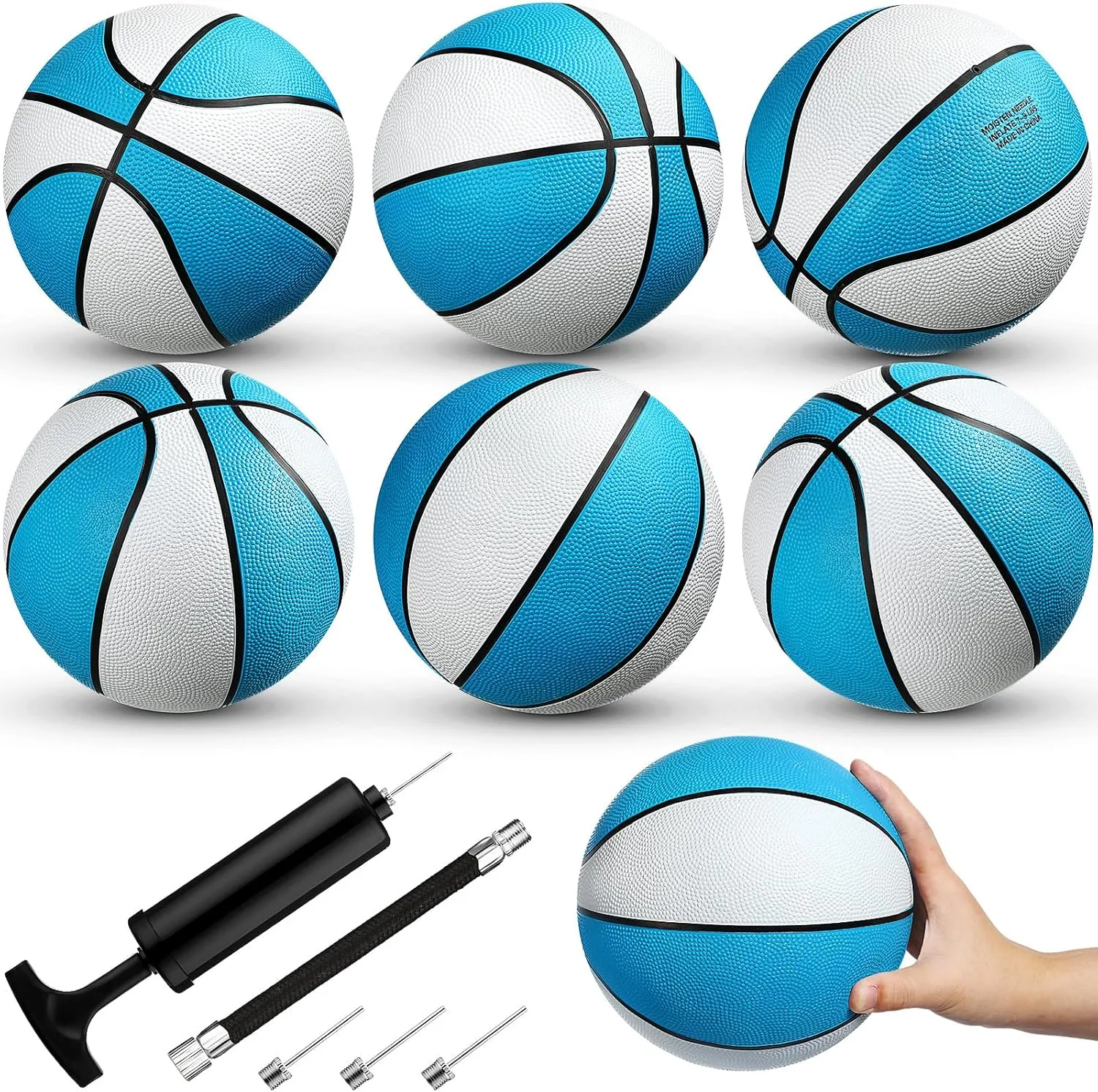 Pool Basketball Swimming Pool Rubber Waterproof Basketball for Summer Lake Party Favors(8 Inch,Light Blue) Honoson 6 uninhabited stunt collector Pack Water 