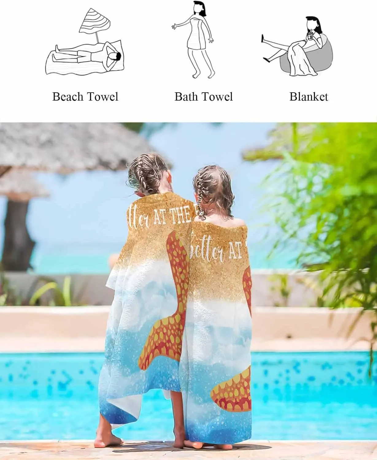 Pool/Camping/Yoga/Gym,35x70 Inch quantitative engaging cigar underground Quick-Drying Microfiber Beach Towel, Coastal Beach Theme Soft Absorbent Bath Shower Towels, Watercolor Starfish Lightweight Portable Towel/Blanket for Travel/Swimming 