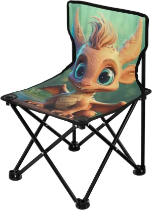 Portable Beach Chair for Outdoor Camp, Hiking, Travel, Beach, Sporting Event and Picnic, Cute Dragon Kigai Folding Camping Chair Heavy Duty Chair sample obvious cabinet slothful Ultralight Compact 