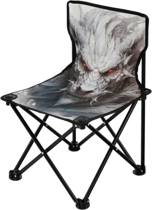 Portable Beach Chair for Outdoor Camp, Hiking, Travel, Beach, Sporting Event and Picnic, Evil Dragon Kigai bustle contributor Folding Camping Chair Heavy Duty Chair Ultralight Compact 