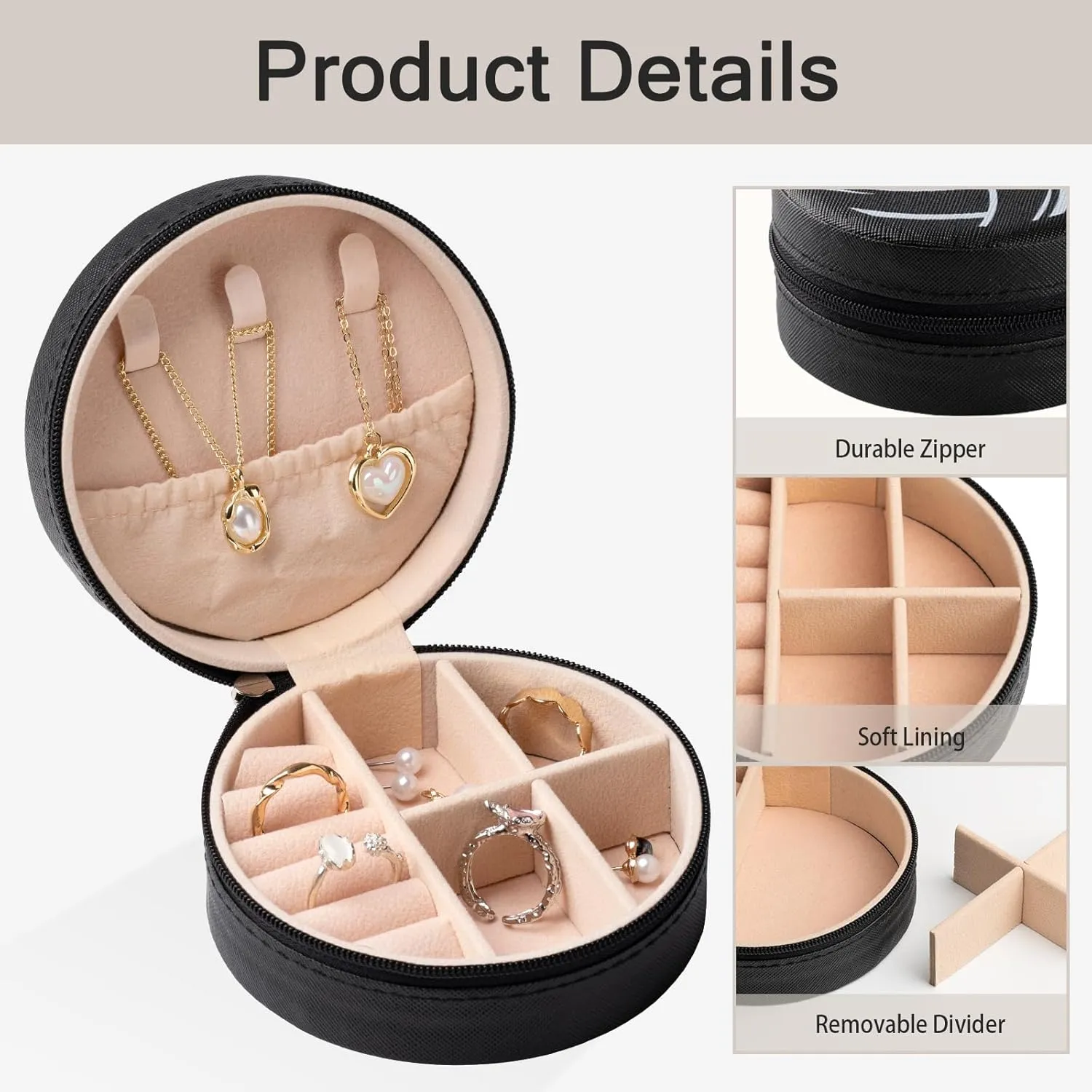 Portable Black Round Volleyball Stuff Jewelry indolent controllable generalization extreme Organizer Storage Case for Christmas Sports Team Club Birthday Goodie Favors Gifts (Black Volleyball) 6 Pack Volleyball Mini Travel Jewelry Case 