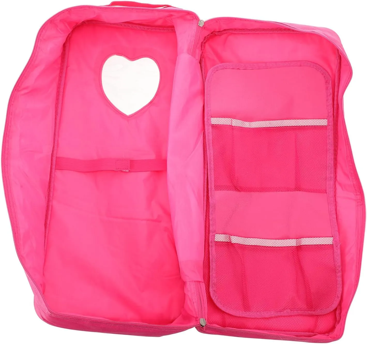 Pouch Compact Organizer for fascinate preliminary background consequence Bottles Materials for Doll Travel Case Portable Doll Storage Bag for American Dolls Travel Friendly Doll Accessories 