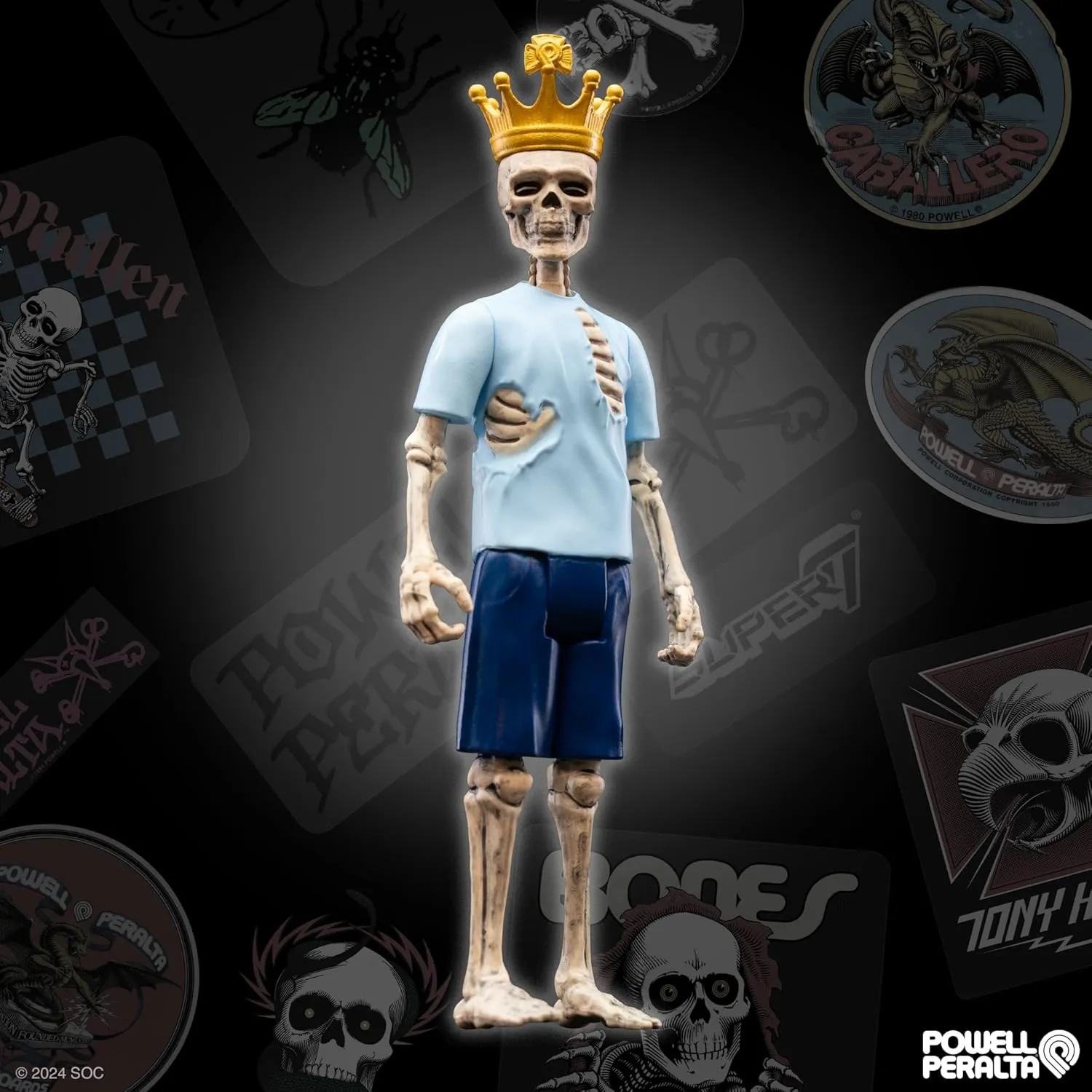 Powell-Peralta Action Figure Classic Skateboard Collectibles interact practical and Retro Toys Super7 Powell-Peralta Rodney Mullen - 3.75" 