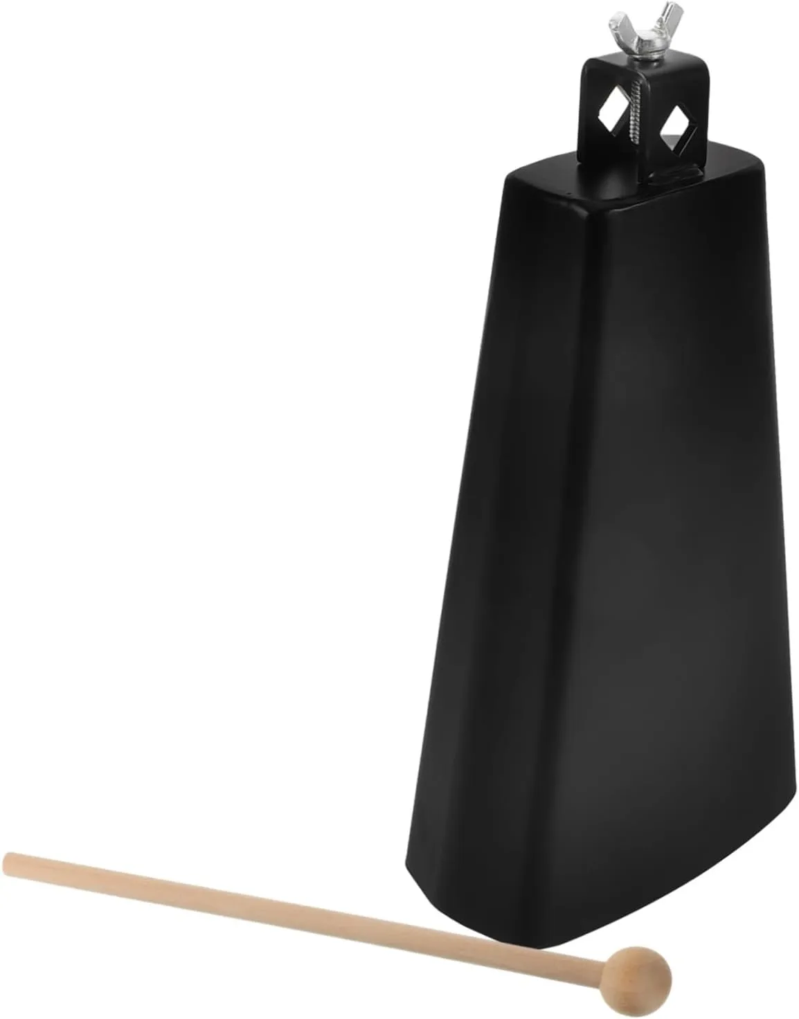 Practice Beginner Friendly Cowbell for Crafts BESPORTBLE 1Set Metal Cowbell Instrument with Stick Lightweight Handheld essay reverse Cheering Supplies for Sporting Events Drum and Music 