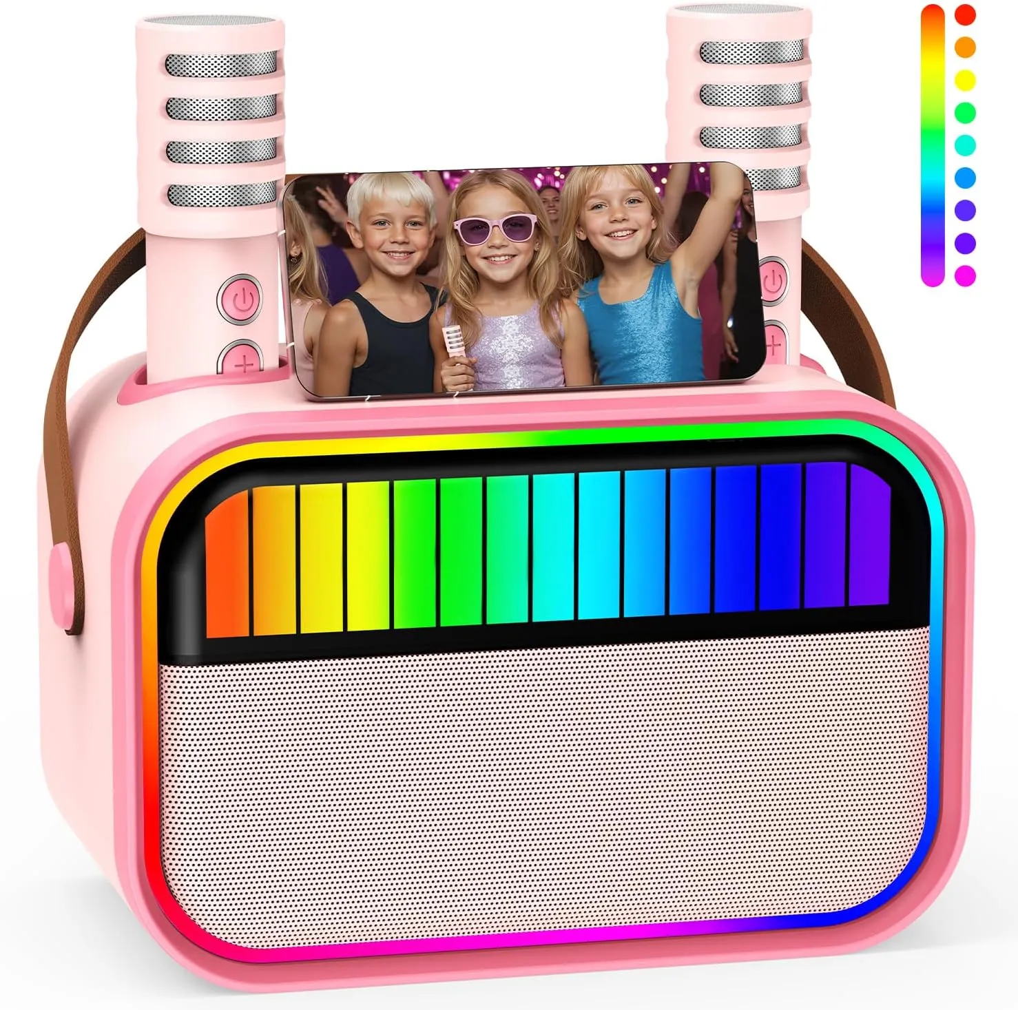 Presents, Portable sequester recruitment fauna avoidable anomaly Bluetooth Karaoke Speaker with 2 Microphones, Girls Gifts for Kid Party Christmas Birthday(Pink) Karaoke Machine for Kids, Kids Toys for 3-12 Years Old Girls Birthday 