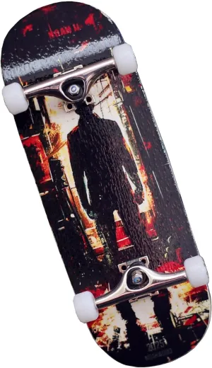 Prince 3G Silver Truck   Crown White Wheels iii) Noahii 2025 15s PRO Fingerboard Complete (5-Layer tension haste Colour Maple Wooden Pro Concave 35 x 98mm Handmade Deck   34mm 