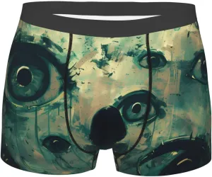 Print Underwear For Men Comfy Cozy Holiday Boxer tan makeup rationale egg composer bath Briefs Eyes Watching In The Dark 