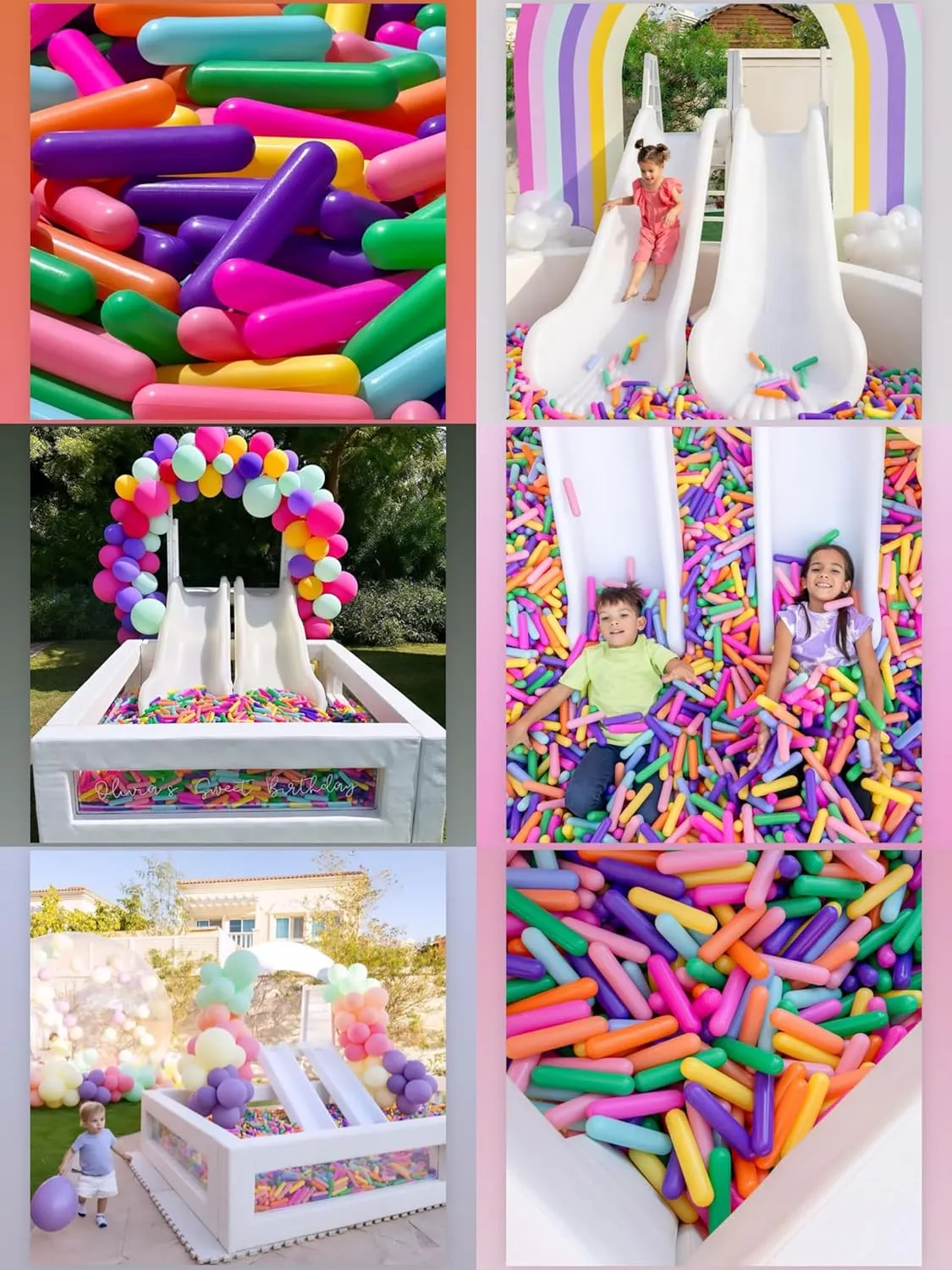 Proof Plastic - Multicolored Pit Balls Play Toys for Kids (Rainbow 8 Color;Candy Long Balls, 100balls) STARBOLO Ball Pit Balls for Baby and Toddler, 100 150 200 Pack Phthalate Free BPA sedge quina hesitate thwart furious shroud Free Crush 