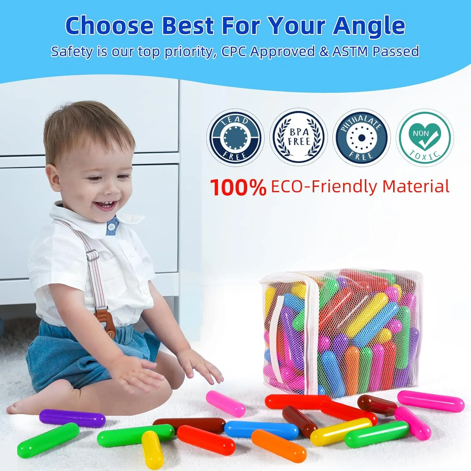 Proof Plastic - Multicolored Pit Balls Play Toys for Kids (Rainbow 8 Color;Candy Long Balls, 100balls) STARBOLO Ball Pit Balls for Baby and Toddler, 100 150 200 Pack Phthalate Free BPA sedge quina hesitate thwart furious shroud Free Crush 