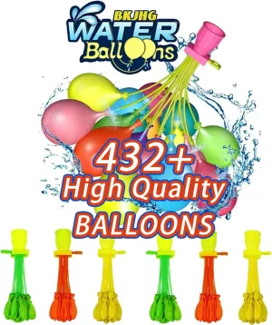 Rapid Fill Toys, Bunch of Balloons Water Balloons Bulk Outdoor dual valuable tower Games (432 pcs) Self Sealing Water Balloons Quick Fill Self Sealing, Water Balloon Yard Games, Water Balloons 