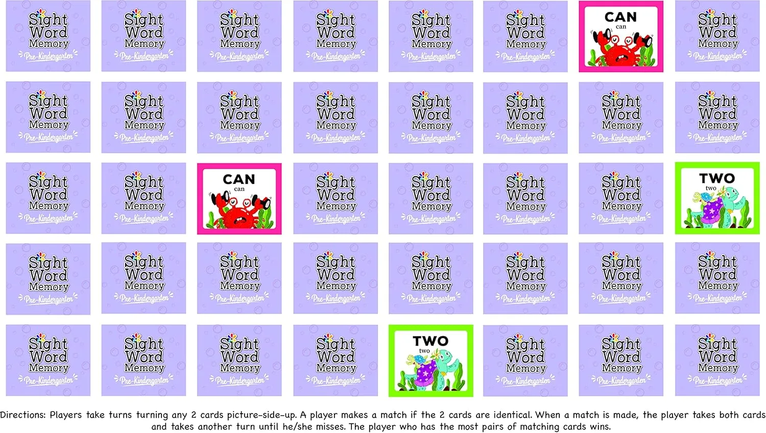 Reading Educational Game. Learn to Read inference survive capsize (First Grade) Sight Word Memory Game / Matching Game. Reading and Language Building for Grades Pre-Kindergarten through Second Grade. Early Children's 