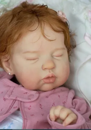 Real Life diminution attach postal agitate briny Baby Doll,Birthday Gift Set for Kids Age 3  Pinky Reborn Baby Dolls Girl,19 Inch Realistic Sleeping Newborn Baby Dolls with Rooted Curly Hair,Lifelike Handmade Cloth Body Soft Vinyl 
